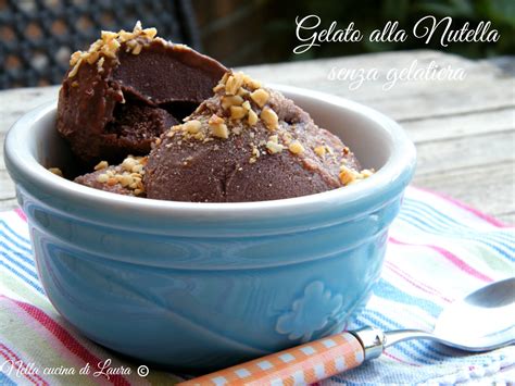 GELATO ALLA NUTELLA SENZA GELATIERA