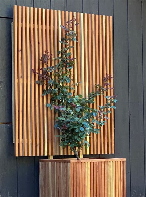 Mid Century Modern Trellis For Privacy Screen Custom Sizes Etsy