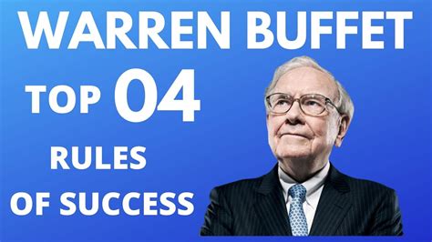 WARREN BUFFET TOP 04 RULES OF SUCCESS BUSINESS SKILLS YouTube