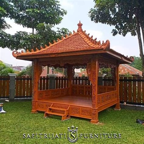 Harga Gazebo Kayu Jati Ukiran X Mebel Jepara Berkualitas Jati