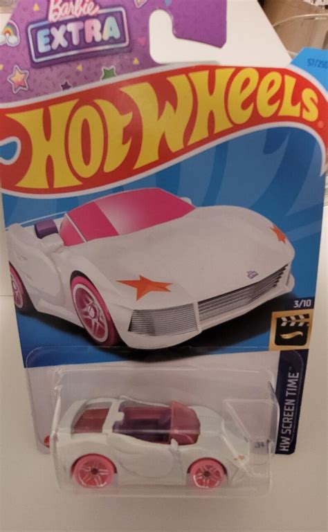 Hot Wheels Barbie Extra White Hw Screen Time Miniature Collectable Toy Car Free Shipping Etsy
