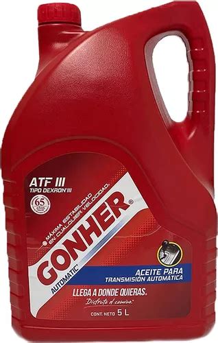 Aceite Transmisi N Automatica Atf Dexron Iii Lt Gonher Env O Gratis