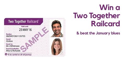 Win a Two Together Railcard & Get Away to Cheer Up 2016 - To Do List