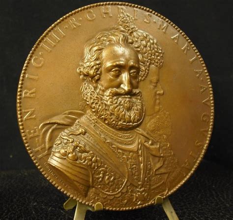 Médaille 10 Cm Henri Iv Henric Iiii Maria Augusta Propago Imperii Dupré