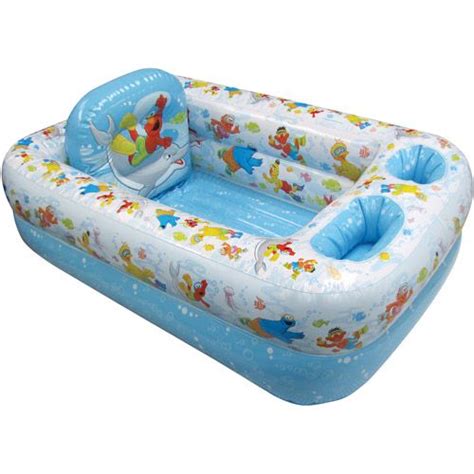 Sesame Street Elmo Inflatable Safety Bathtub - Walmart.com | Inflatable ...