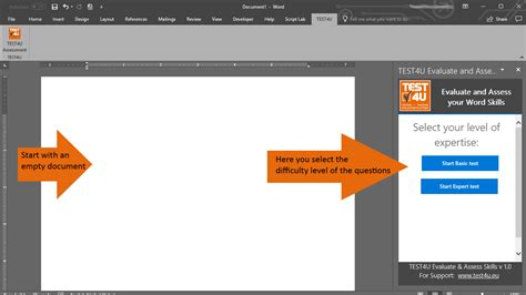 Test4u Getting Started With Test4u Evaluate And Assess Skills Add In
