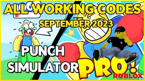 New 👊 All Working Codes For 👊punch Simulator👊 Roblox In September