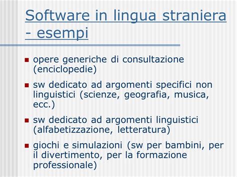 Corso Ssis Modulo Lingue Straniere Software Per Linsegnamento