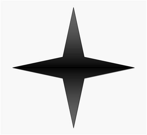 4 Point Star Vector At Collection Of 4 Point Star