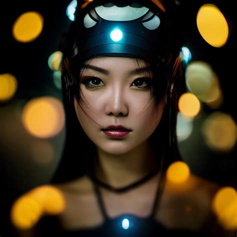 Breathtaking Beautiful Chinese Woman Cyborg Cosplay Midjourney