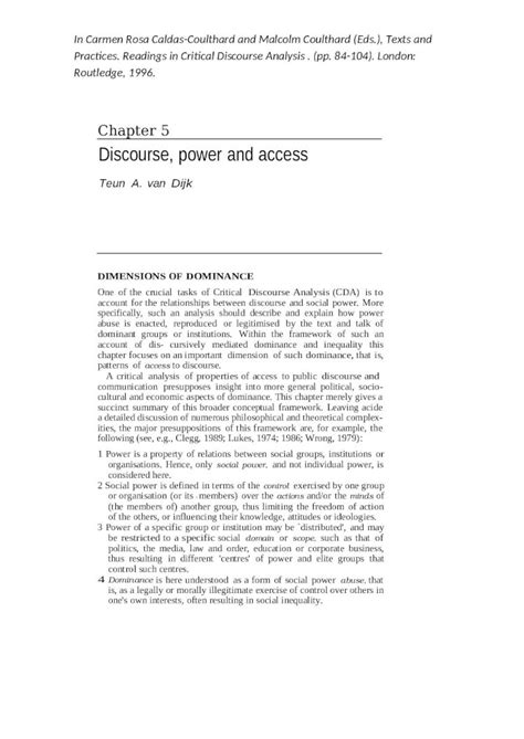 DOC Discourse Power And Access DOKUMEN TIPS