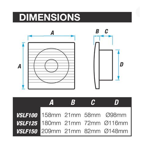 Ventair 100mm Slimline Exhaust Fan Fansonline Australia