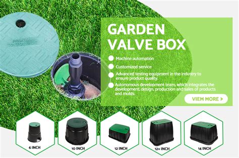 10 Inch Green Plastic Ball Valve Water Underground Agricultural Irrigation Control Valve Box