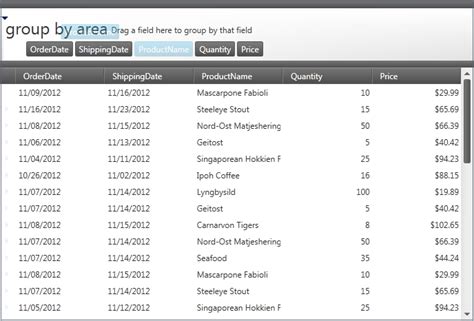 Grouping Overview Xamdatagrid Infragistics Wpf Help