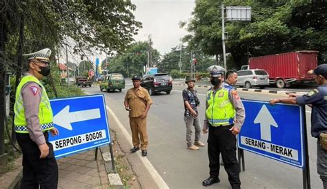 Jelang Mudik Lebaran Dishub Kota Tangerang Mulai Pasang Rambu Petunjuk