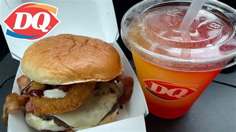 Dairy Queen Double Backyard Bacon Ranch Signature Stackburger And Summertime Sunset Twisty Misty