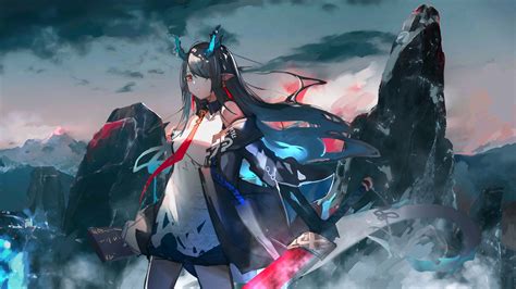 【精】美图壁纸专选9——明日方舟·夕（附p站画师id） 哔哩哔哩