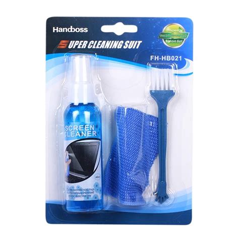 Cleaning Kit 3 In 1 Pack For Lcd Laptop Screen Cleaning Kit Cleaner Liquid Dvd Cd Wipe Dust