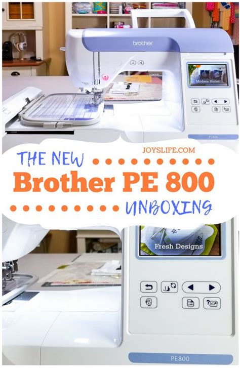 Brother PE800 Embroidery Machine Unboxing