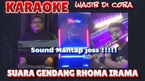 Rhoma Irama Ft Riza Umami Suara Gendang Karaoke Dangdut Duet Cover