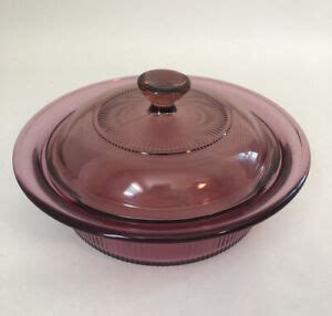 Corning Ware Vision Cranberry V 30 B 24 OZ 750 ML Casserole Dish With