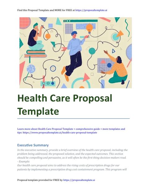 Health Care Proposal Template A Comprehensive Guide Free Template