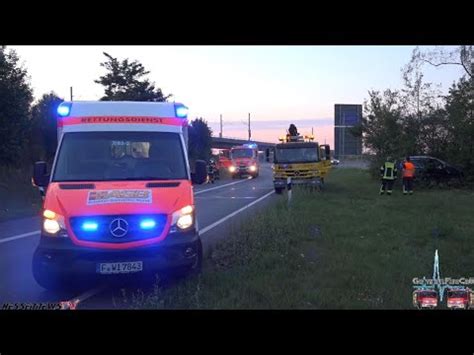 Schwerer Unfall PKW Schleudert Auf Der A66 Bei Wiesbaden Aus Der