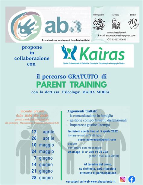 Parent Training Per Genitori Con Figli Autistici Csv Salerno