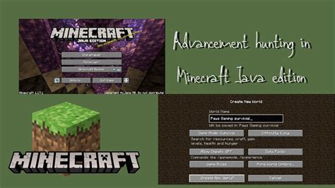 Advancement Hunting In Minecraft Java Part 1 Trying To Get Every