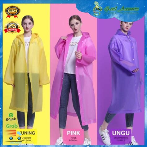 Jual Zen Jas Hujan Plastik Eva Dewasa Raincoat Poncho Terusan All