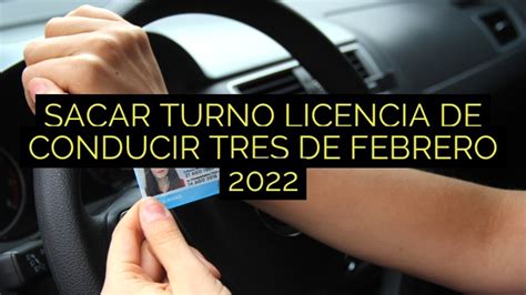 Sacar Turno Licencia De Conducir Tres De Febrero 2023 ️