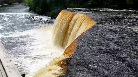 Tahquamenon Upper Root Beer Falls 3 Waterfall Asmr Relax With Nature