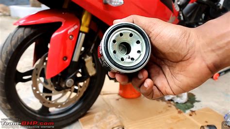 DIY TVS Apache RR 310 Engine Oil Change Team BHP