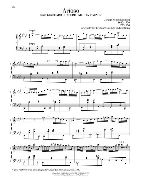 Arioso Piano Solo Digital Sheet Music Sheet Music Plus