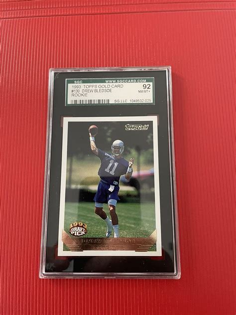 Topps Gold Card Drew Bledsoe Ebay