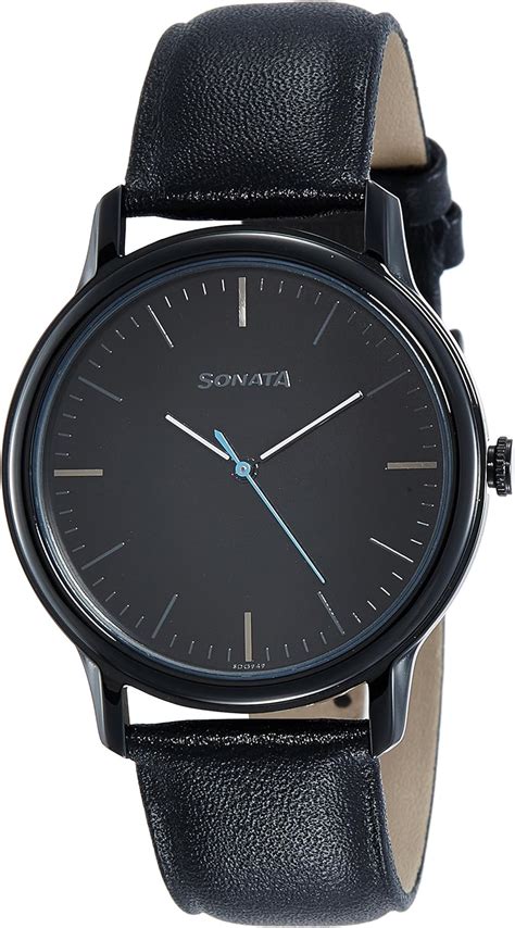 Amazon Sonata Sleek Analog Black Dial Men S Watch Nl Watches