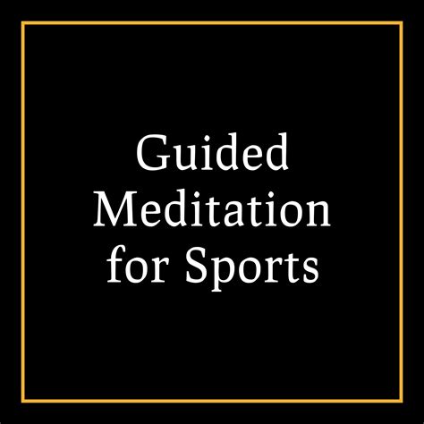 ⁠Guided Meditation For Sports – Dr John Pates Shop