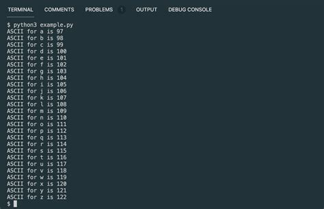 Python Get All Ascii Characters