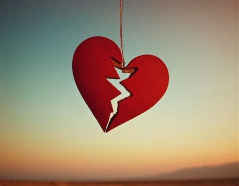 Premium Photo Broken Heart The Concept Of Divorce And Separation