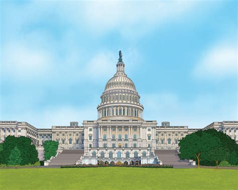 US Capitol Art Print | Color Our Town