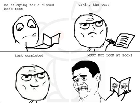 Closed Book Tests Meme By Mrcartires Memedroid