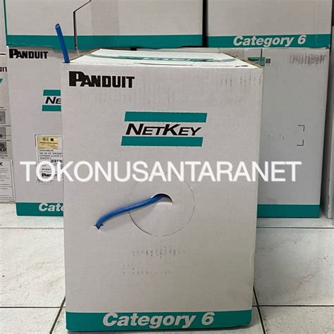 Jual Panduit Netkey Kabel Lan Cat 6 Cat6 Utp Blue 305m Di Seller