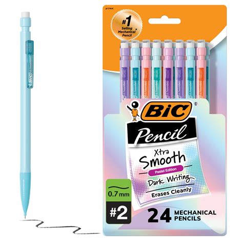 BIC Xtra Smooth Mechanical Pencils Medium Point 0 7 Mm 2 Lead