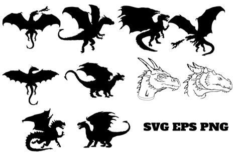 Dragon Silhouette SVG Graphic by Pony3000 · Creative Fabrica