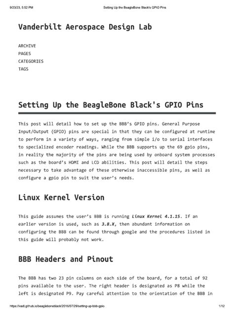 GPIO Setup | PDF