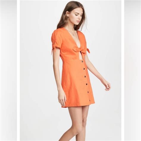 Lost Wander Dresses Nwt Lost Wander Womens Papaya Mini Dress