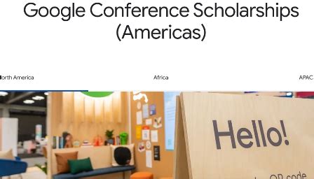 Google Travel And Conference Scholarship Application Form Is Out