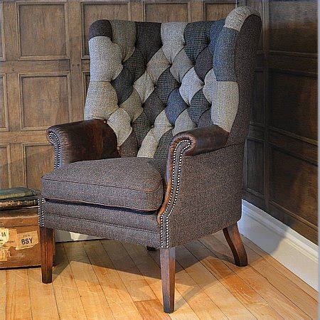 Harris Tweed Mackenzie Classic Wing Chair