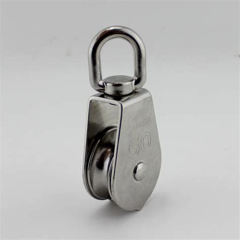 Stainless Steel Single Wheel Swivel Pulley Wire Rope Block Buy Single