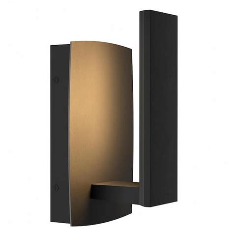 LamQee 8 9 In Black Outdoor Hardwired Wall Lantern Sconce Integrated